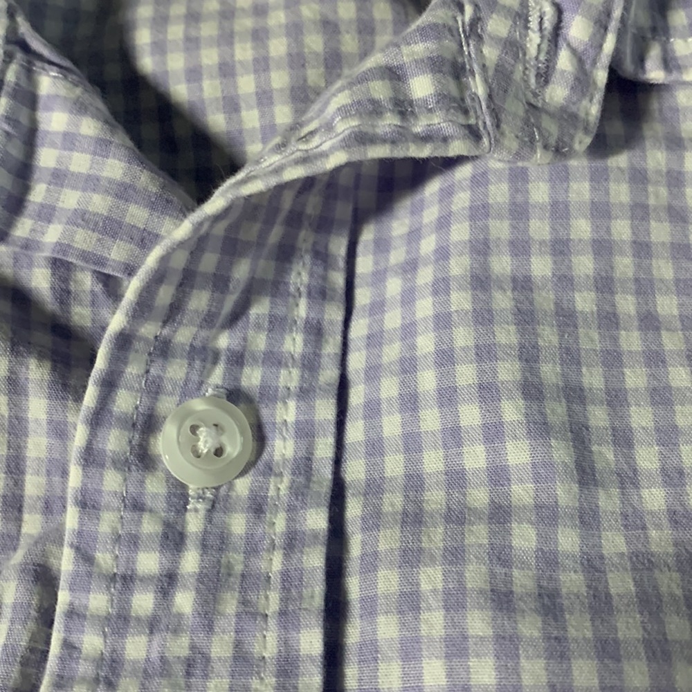 Men’s Amazon Essentials Lavender Gingham, Short S… - image 3